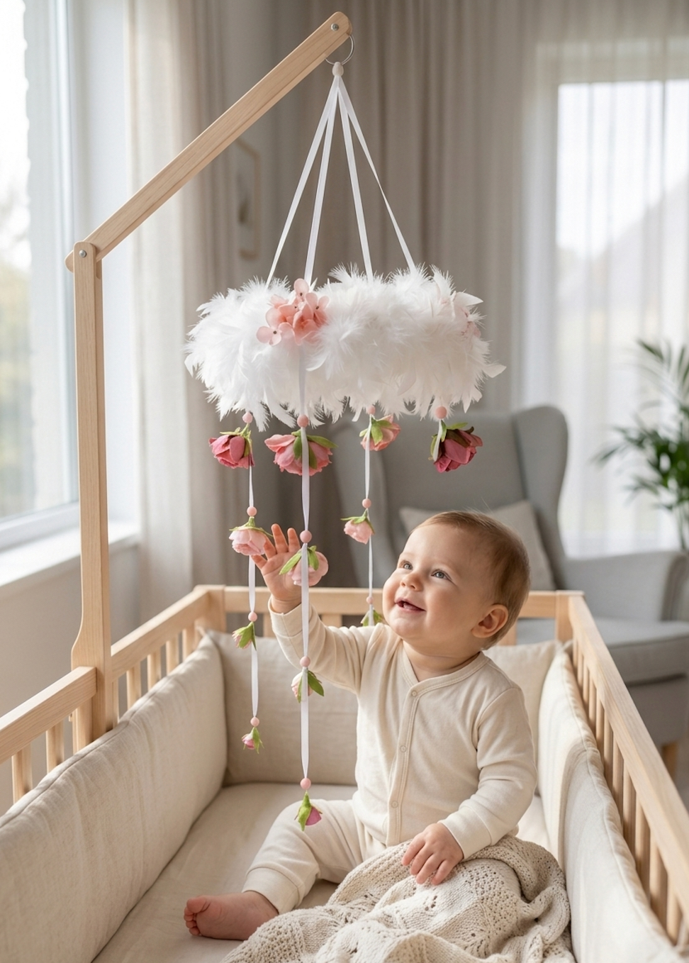 Nursery Mobile – Blossoming Dreams Floral