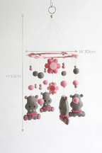 Nursery Mobile – Dancing Hippo